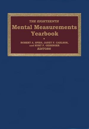 Bild des Verkufers fr The Eighteenth Mental Measurements Yearbook zum Verkauf von AHA-BUCH GmbH