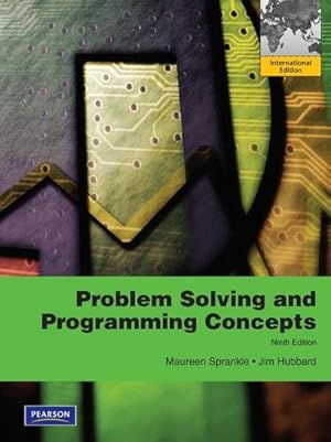 Seller image for Problem Solving & Programming Concepts : International Edition for sale by AHA-BUCH GmbH