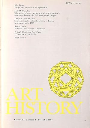 Seller image for Art History, Journal of the Association of Art Historians: Volume 11, Number 4, December 1988 for sale by M Godding Books Ltd