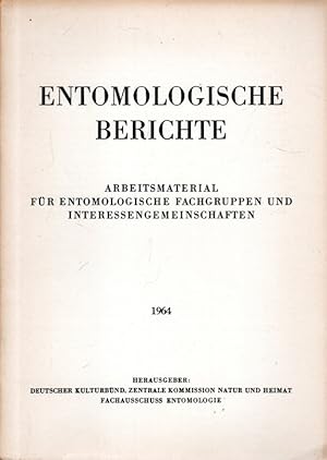 Entomologische Berichte : Arbeitsmaterial für entomologische Fachgruppen und Interessengemeinscha...