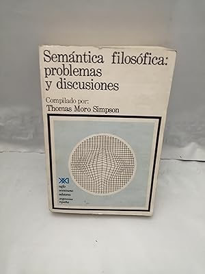 Imagen del vendedor de Semntica Filosfica: Problemas y Discusiones (SIN SUBRAYADOS) a la venta por Libros Angulo