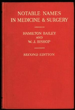 Bild des Verkufers fr Notable Names in Medicine and Surgery zum Verkauf von Redux Books