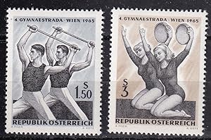 Gymnaestrada 1965 Wien / Briefmarken Österreich Nr. 1190-1191**