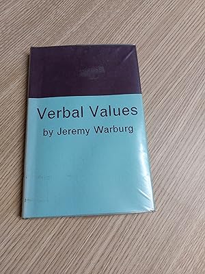 Bild des Verkufers fr Verbal Values zum Verkauf von Cambridge Rare Books