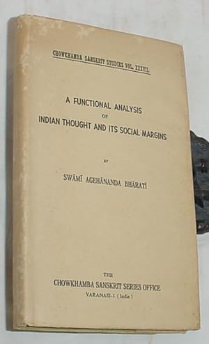 Image du vendeur pour A Functional Analysis of Indian Thought and Its Social Margins mis en vente par R Bryan Old Books