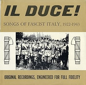 "IL DUCE" Songs of Fascist Italy 1922-1943 / LP 33 tours original USA / OAKLEAF VENTURES OLM 472-...