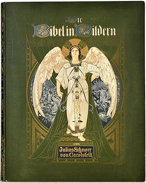 Bild des Verkufers fr Die Bibel in Bildern. 240 Darstellungen erfunden und auf Holz gezeichnet von Julius Schnorr von Carolsfeld. Mit kurzen Bibeltexten nach der revidierten lutherischen Bibel. zum Verkauf von Antiquariat Lenzen