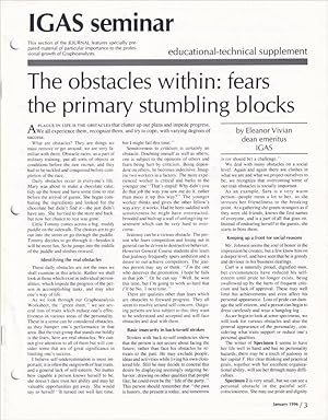 Immagine del venditore per Journal of Graphoanalysis IGAS seminar Supplement January 1996 venduto da Craig Stark