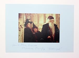 Seller image for An Original Signed Harry Potter printed photograph by Miriam Margolyes. 'Love to Alicia Bemrose Miriam Margolyes Professor Pratt. for sale by Lasting Words Ltd