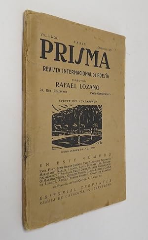 Seller image for Prisma. Revista Internacional De Poesa. Vol.1 Num.1 Paris Enero de 1922 for sale by Librera Urbe
