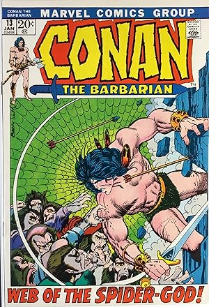 Imagen del vendedor de CONAN the BARBARIAN No. 13 (Jan. 1972) VF a la venta por OUTSIDER ENTERPRISES