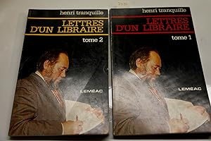 Bild des Verkufers fr Lettres d'un libraire 2 volumes zum Verkauf von Librairie Michel Morisset, (CLAQ, ABAC, ILAB)