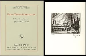 Bild des Verkufers fr In Panicale und anderswo. Pastelle 1981 - 1989. Ausstellung 112. zum Verkauf von Michael Meyer-Pomplun