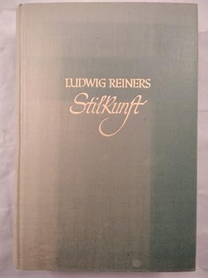 Image du vendeur pour Stilkunst. Ein Lehrbuch deutscher Prosa. [ohne SU]. mis en vente par KULTur-Antiquariat