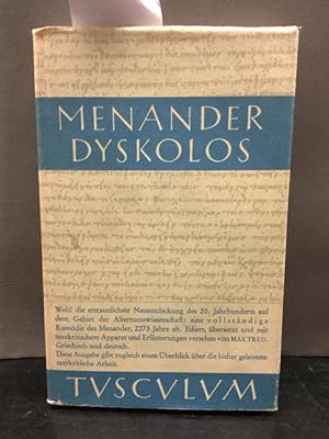 Imagen del vendedor de Dyskolos. Griechisch-deutch. a la venta por Kepler-Buchversand Huong Bach