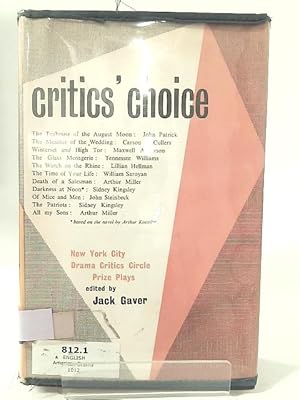 Seller image for Critics' Choice for sale by World of Rare Books