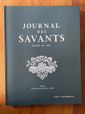 Imagen del vendedor de Journal des savants Juillet-Dcembre 2018 a la venta por Librairie des Possibles