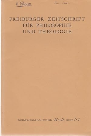 Seller image for Der Begriff "Pronoia" in Stoa und Platonismus. [Aus: Freiburger Zeitschrift fr Philosophie und Theologie, Bd. 24, Heft 1-2, 1977]. for sale by Fundus-Online GbR Borkert Schwarz Zerfa