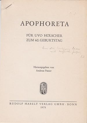 Image du vendeur pour Theodosius I. ein zweites Mal in Rom? [Aus: Andreas Patzer (Hg.), Apophoreta. Fr Uvo Hlscher zum 60. Geburtstag]. mis en vente par Fundus-Online GbR Borkert Schwarz Zerfa