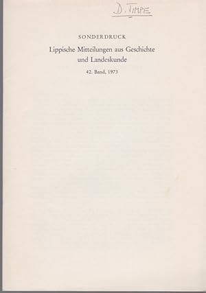 Seller image for Neue Gedanken zur Arminius-Geschichte. [Aus: Lippische Mitteilungen aus Geschichte und Landeskunde, 42. Bd., 1973]. for sale by Fundus-Online GbR Borkert Schwarz Zerfa