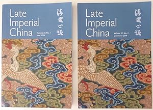 Immagine del venditore per Late Imperial China Volume 37 No. 1 and 2 2016 venduto da Jeff Irwin Books