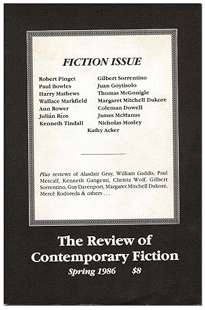 Imagen del vendedor de THE REVIEW OF CONTEMPORARY FICTION - VOL.6, NO.1 (SPRING, 1986) a la venta por Captain Ahab's Rare Books, ABAA