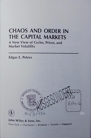 Bild des Verkufers fr Chaos and order in the capital markets. a new view of cycles, prices, and market volatility. zum Verkauf von Antiquariat Bookfarm