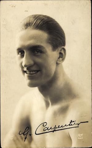 Ansichtskarte / Postkarte Französischer Boxer Georges Carpentier, Portrait