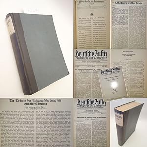 Bild des Verkufers fr Deutsche Justiz, Rechtspflege und Rechtspolitik. Amtliches Blatt der deutschen Rechtspflege. Justiz-Ministerialblatt / Wochenschrift * 102. Jahrgang 1940 2. Halbjahr Nr. 27 - 52 zum Verkauf von Galerie fr gegenstndliche Kunst