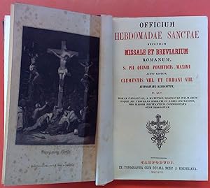 Seller image for Officium Hebdomadae Sanctae secundum Missale et Breviarium Romanum, S. PII Quinti Pont. Max. jussu editum, Clementis VIII. et Urbani VIII. auctoritate recognitum in QUo for sale by biblion2