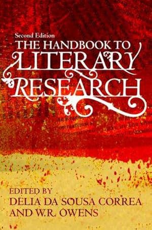 Immagine del venditore per The Handbook to Literary Research venduto da AHA-BUCH GmbH