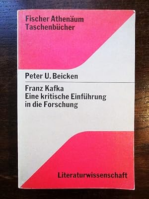 Imagen del vendedor de Franz Kafka. Eine kritische Einfhrung in die Forschung a la venta por Rudi Euchler Buchhandlung & Antiquariat