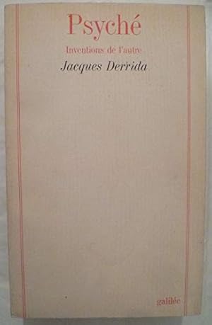 PSYCHE - INVENTIONS DE L'AUTRE persönliche Widmung an Yves Bonnefoy.