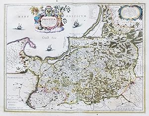 Bild des Verkufers fr Prussia Accurate Descripta" - Polska Polen Poland Ostpreuen Prussia map Karte zum Verkauf von Antiquariat Steffen Vlkel GmbH