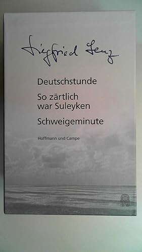 Bild des Verkufers fr Siegfried Lenz - Seine erfolgreichsten Bcher: Deutschstunde, So zrtlich war Suleyken, Schweigeminute 3 Bnde, zum Verkauf von Antiquariat Maiwald