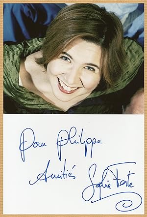 Image du vendeur pour Sophie Forte - Belle grande photo ddicace en personne - Spa 2008 mis en vente par PhP Autographs