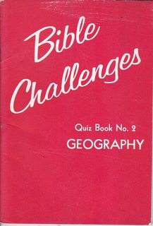 Bible Challenges Quiz Book No. 2: Geography