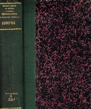 Rendiconto delle tornate e dei lavori dell'accademia di scienze morali e politiche. Anno 1890, 18...