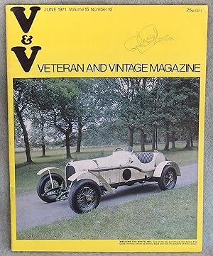 Image du vendeur pour V & V Veteran and Vintage Magazine June 1971 Volume 15 Number 10 mis en vente par Argyl Houser, Bookseller