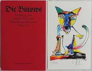 Die Bütows. Erzählung. Mit 6 farbigen Offsetlithographien von Otmar Alt. Düsseldorf 1991. 8to. 20...