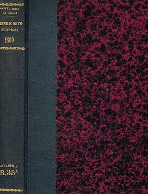 Rendiconto delle tornate e dei lavori dell'accademia di scienze morali e politiche. Anno 1868, 1869