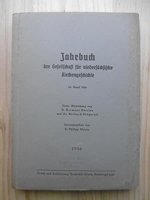 Jahrbuch der Gesellschaft für niedersächsische Kirchengeschichte. - 54. Band 1956. (Unter Mitwirk...