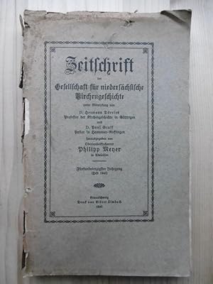 Zeitschrift der Gesellschaft für niedersächsische Kirchengeschichte (unter Mitwirkung von Hermann...