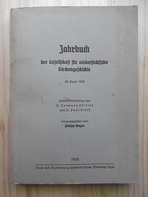 Jahrbuch der Gesellschaft für niedersächsische Kirchengeschichte. - 48. Band 1950. (Unter Mitwirk...