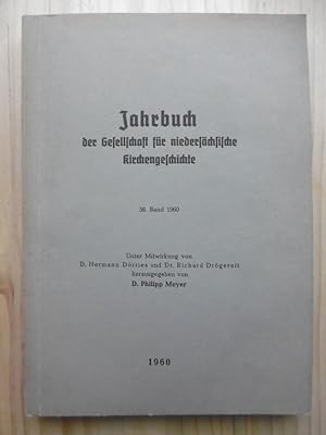 Jahrbuch der Gesellschaft für niedersächsische Kirchengeschichte. - 58. Band 1960. (Unter Mitwirk...