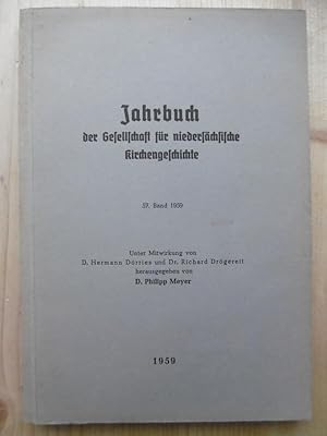 Jahrbuch der Gesellschaft für niedersächsische Kirchengeschichte. - 57. Band 1959. (Unter Mitwirk...