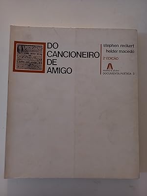 Seller image for Do cancioneiro de amigo.- Reckert, Stephen; Macedo, Helder. for sale by MUNDUS LIBRI- ANA FORTES