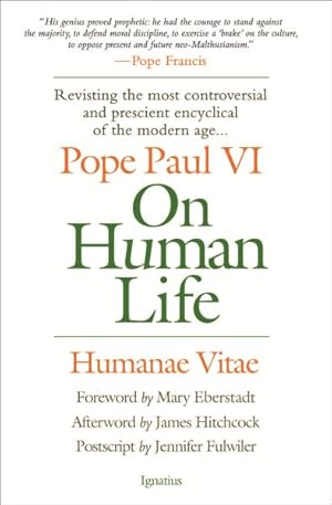 Bild des Verkufers fr On Human Life : Humanae Vitae zum Verkauf von GreatBookPrices