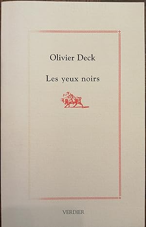 Seller image for LES YEUX NOIRS. Nouvelles. for sale by librairie l'itinraire