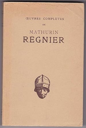 Imagen del vendedor de Oeuvres compltes de Mathurin Rgnier a la venta por Kultgut